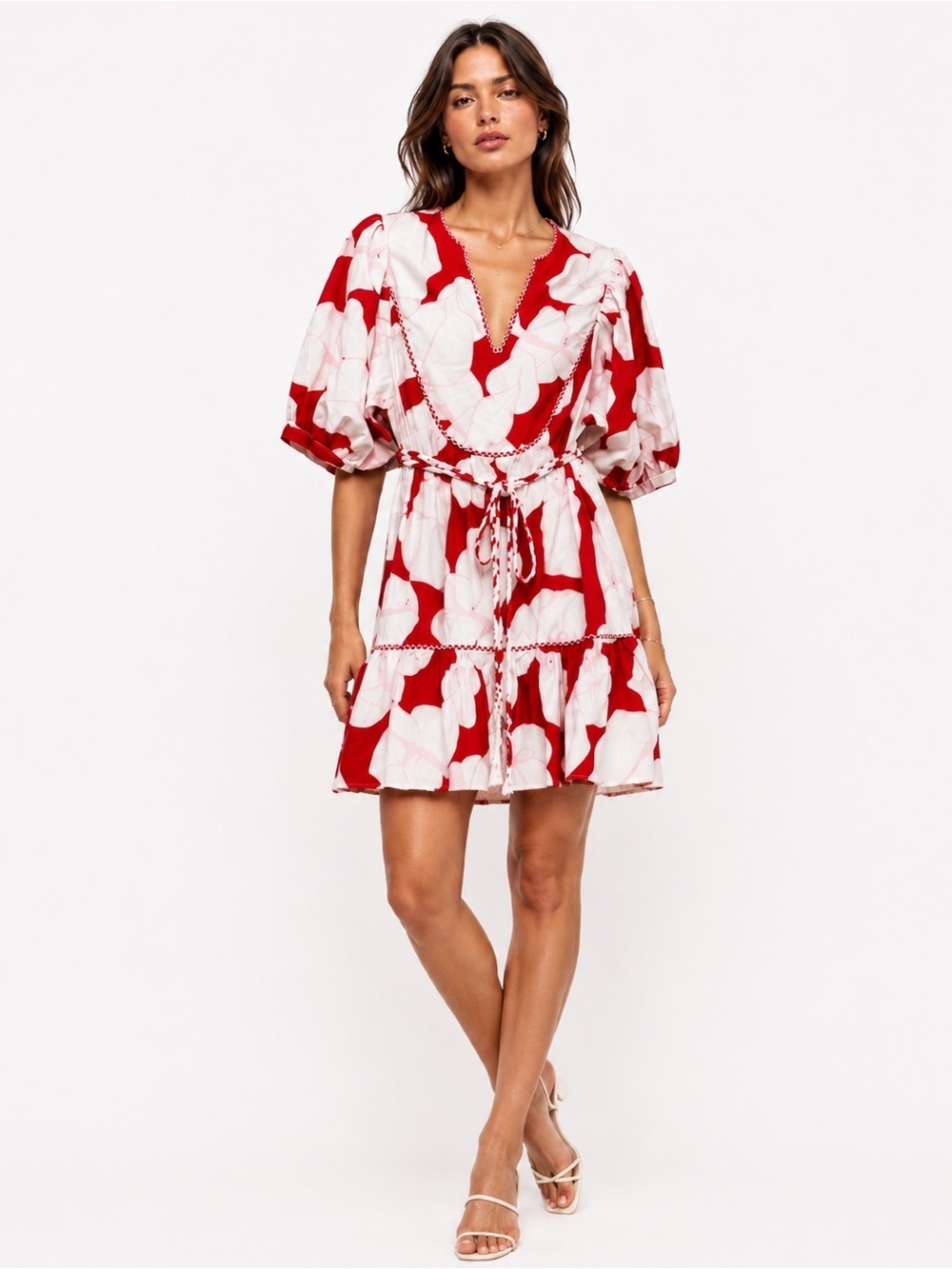 CROSBY Mollie Burch Hawaiian Print Mini Dress Size S